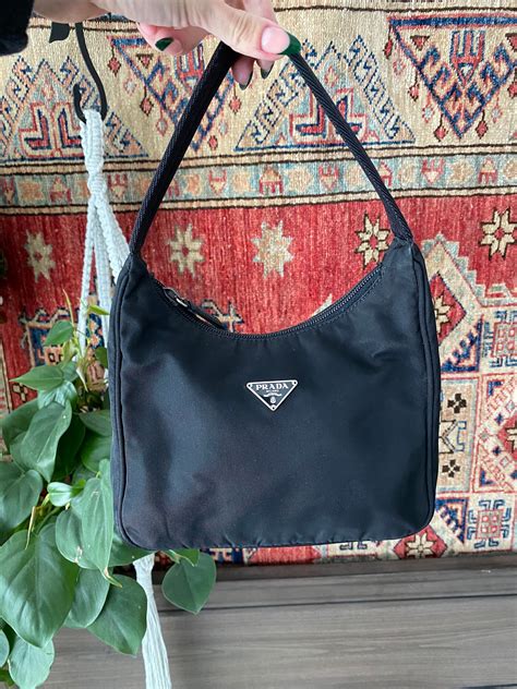 prada nylon hobo bag vintage|vintage prada nylon tote.